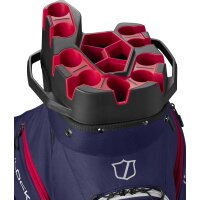 Wilson I-Lock Cart Bag Navy/White/Red