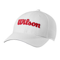 Wilson Tour Cap White/Red OSFA