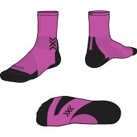X-SOCKS® RUN DISCOVER CREW FLUO PINK/X BLACK 39-41