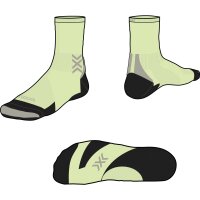 X-SOCKS® RUN DISCOVER CREW NEOLIME/X BLACK 45-47