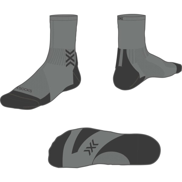 X-SOCKS® RUN DISCOVER CREW RAINCLOUD/X BLACK 35-38