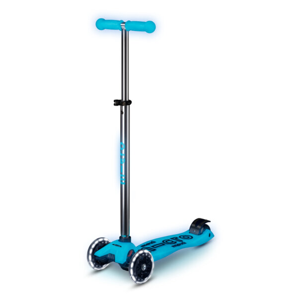 Micro Mobility maxi micro deluxe glow LED crystal blue