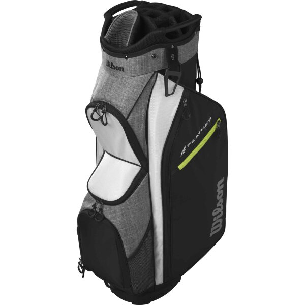 Wilson FEATHER CART BAG Black/Grey/White