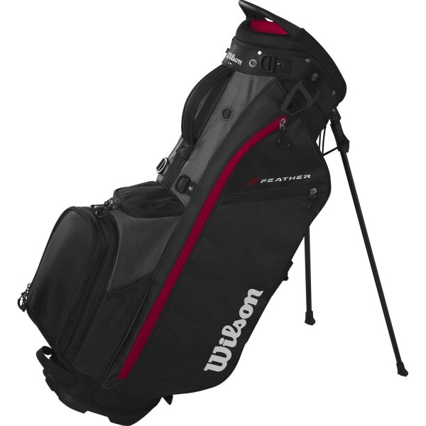 Wilson FEATHER STAND BAG Black/Grey/Red