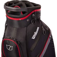Wilson LITE 3 CART BAG Black/Charcoal/Red