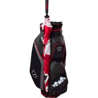 Wilson LITE 3 CART BAG Black/Charcoal/Red