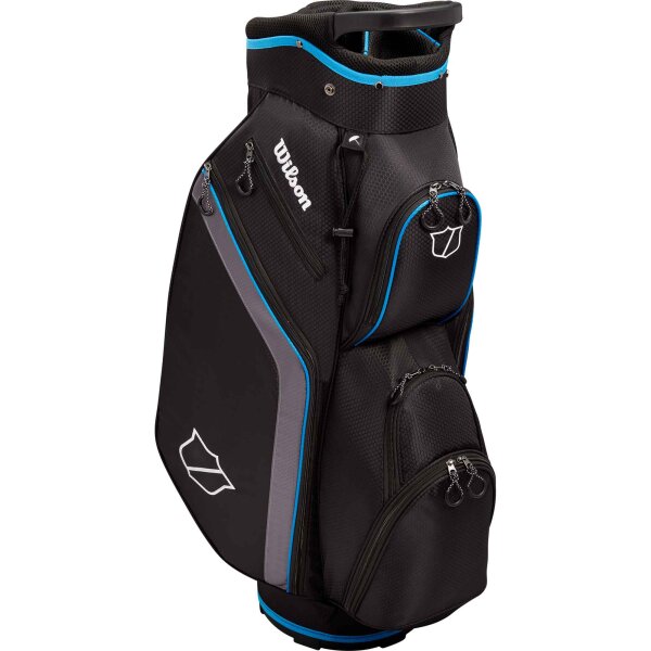 Wilson LITE 3 CART BAG Black/Charcoal/Blue