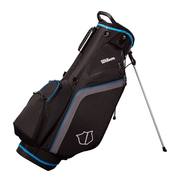Wilson LITE 3 STAND BAG Black/Charcoal/Blue