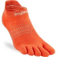 Injinji WOMENS RUN LIGHTWEIGHT NO-SHOW GRAPEFRUIT M/L