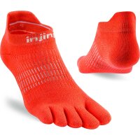 Injinji WOMENS RUN LIGHTWEIGHT NO-SHOW GRAPEFRUIT M/L