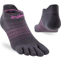 Injinji WOMENS RUN LIGHTWEIGHT NO-SHOW CHARCOAL M/L