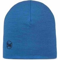 Buff® MERINO LIGHTWEIGHT BEANIE MULTISTRIPES ROYAL-GRAPHITE