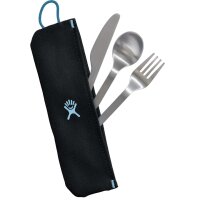 Hydro Flask FLATWARE SET STAINLESS POUCH BLACK