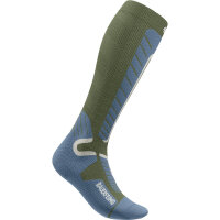 Bauerfeind Ski Alpine Compression  Socks, Women, Green, 43-46, Wadenumfang L