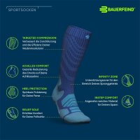 Bauerfeind Outdoor Merino Compression Socks, Men, Granat, 38-41, Wadenumfang L