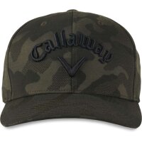 CALLAWAY GOLF HEADWARE CAMO SNAPBACK ADJ GRN 21