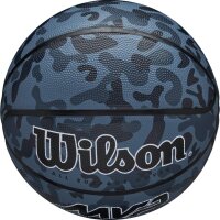 Wilson MVP CAMO BSKT BLUE SIZE 7