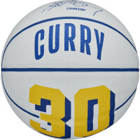 Wilson NBA PLAYER ICON MINI BSKT CURRY Bl/Ye