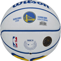 Wilson NBA PLAYER ICON MINI BSKT CURRY Bl/Ye
