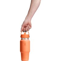 Hydro Flask 24 OZ WIDE FLEX STRAW TRAVEL BOTTLE NECTAR ORANGE