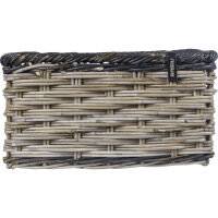 BASIL V.R.-Korb "Dijon" grau/schwarz Gr. L (L x B x H): 36 x 49 x 27 cm