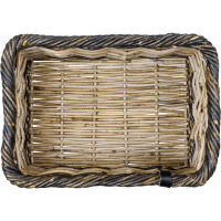 BASIL V.R.-Korb "Dijon" grau/schwarz Gr. L (L x B x H): 36 x 49 x 27 cm