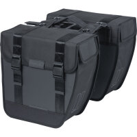 Basil Doppeltasche Tour schwarz, inkl. MIK 2.0 Adapterplatte