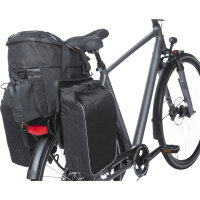 Basil Gepäckträgertasche Miles XL Pro MIK 2.0 Tarpaulin, black orange