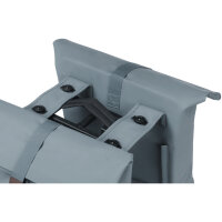 Basil Doppeltasche City Double Pannier Bag MIK 2.0 graphite blue