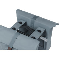 Basil Doppeltasche City Double Pannier Bag MIK 2.0 graphite blue