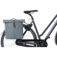 Basil Doppeltasche City Double Pannier Bag MIK 2.0 graphite blue
