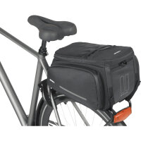 Basil Gepäckträgertasche Move Klettbandbefestigung schwarz