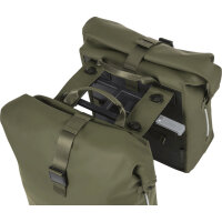 Basil Doppeltasche Soho Nordlicht MIK 2.0 moss green