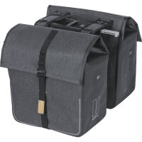 Basil Doppeltasche Urban Dry MIK MIK 2.0 charcoal melee