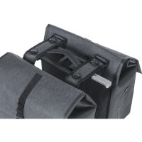Basil Doppeltasche Urban Dry MIK MIK 2.0 charcoal melee