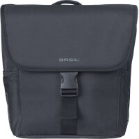 Basil Doppeltasche Go - Double MIK 2.0 solid black