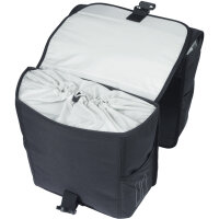 Basil Doppeltasche Go - Double MIK 2.0 solid black