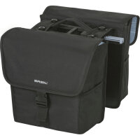Basil Doppeltasche Go - Double MIK 2.0 solid black