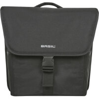 Basil Doppeltasche Go - Double MIK 2.0 solid black
