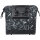 Basil Einzeltasche City Grand Fahrradshopper MIK Hooks aus wasserabweisendem Polyester, schwarz / weiß, blumiges Muster