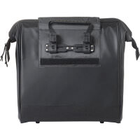 BASIL Einzeltasche "City Grand Fahrradshopper MIK Hooks" aus Tarpaulin, schwarz