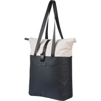 Basil Einzeltasche Vive Fahrradshopper MIK Hooks schwarz / cremefarben