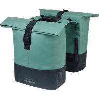 Basil Doppeltasche Cove MIK 2.0 schwarz / silbergrün