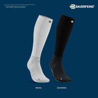 Bauerfeind Run Performance Compression Socks, Men, Black, 42-45, S