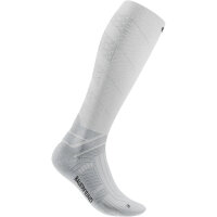 Bauerfeind Run Performance Compression Socks, Men, White, 42-45, Wadenumfang M