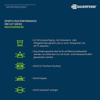 Bauerfeind Run Performance Mid Cut Socks, Men, Black, 38-41