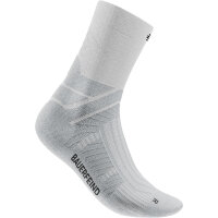 Bauerfeind Run Performance Mid Cut Socks, Men, White, 46-49