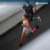 Bauerfeind Run Performance Compression Sleeves, Men, Navy, S