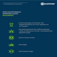 Bauerfeind Run Performance Compression Sleeves, Men, Navy, L