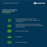 Bauerfeind Run Performance Compression Sleeves, Men, Mint, L